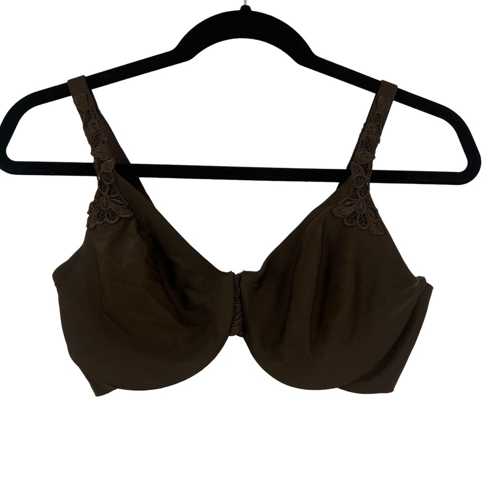 Sweet Nothings No Padding Underwire‎ Bra Dark Brown Lace Comfort Women's 40C